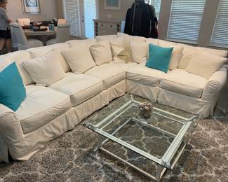 Cindy Crawford Home sectional - CLEAN - very comfy, hardly used. 
