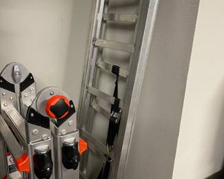  folding little giant ladder & truck ramps for mower or atv 