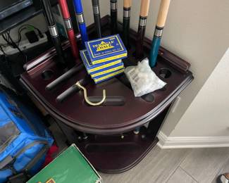 Never used pool cue stand 