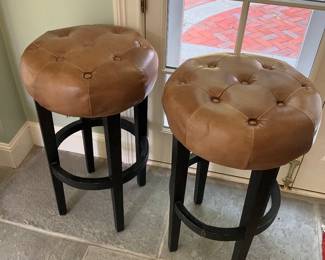 2 RESTORATION HARDWARE STOOLS