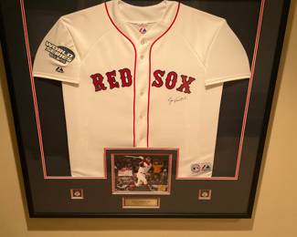 SIGNED JASON VERITEK 2004 WORLD SERIES SHIRT 