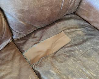 Leather sofa (needs repair)