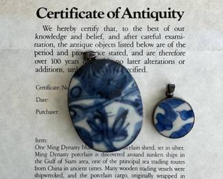 Ming Dynasty Porcelain Pendants 