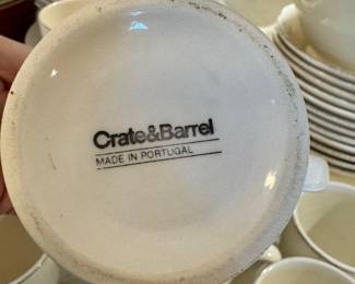 Crate and Barrel Dishes Set