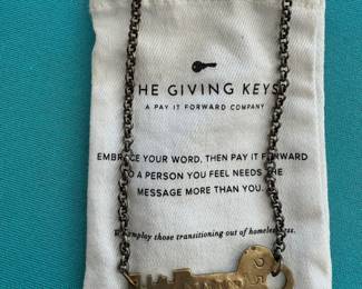 The Giving key necklace