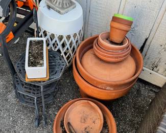 Pots and plant stands