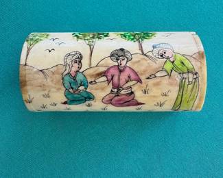 Hand painted hinged box