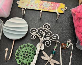 Wall hooks, bookmarks