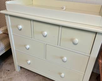 Dresser with changing table