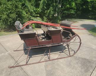 19th C. Horse Sleigh