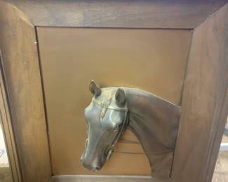 Framed Copper Horse
