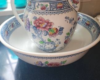 Porcelain Pitcher and Basin