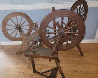 Antique Spinning Wheels