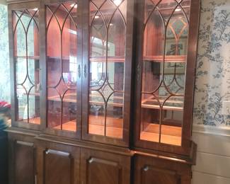 Lighted Breakfront Cabinet 