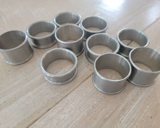 Pewter Napkin Rings 