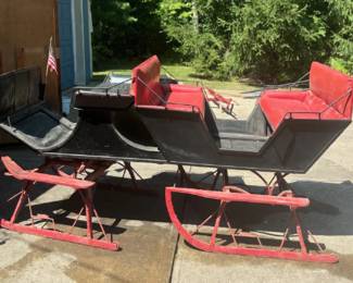 19th C. Horse Sleigh