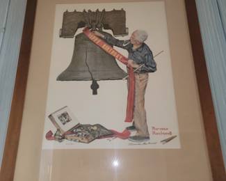 Signed Norman Rockwell Print