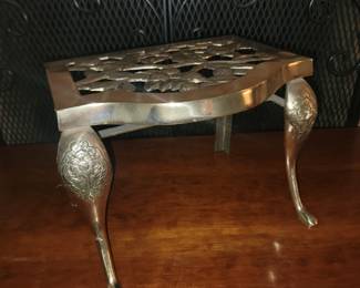 Brass Footed Trivet 