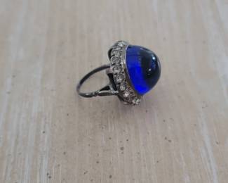 Victorian Paste Cocktail Ring 
