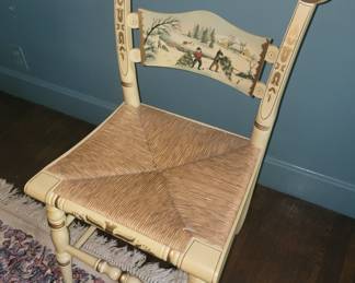 "Winter Scene" Hitchcock Chair