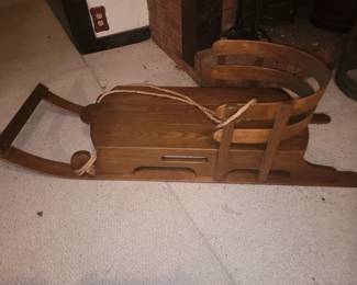 Vintage Wooden Sled