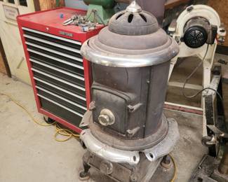 Craftsman Toolchest and Royal Oak Woodburning Stove