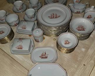 Spode Tradewins Red Dinnerware