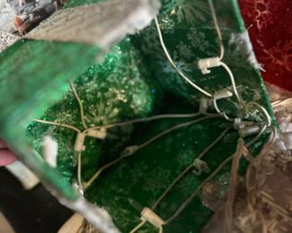 Inside of light up Xmas boxes