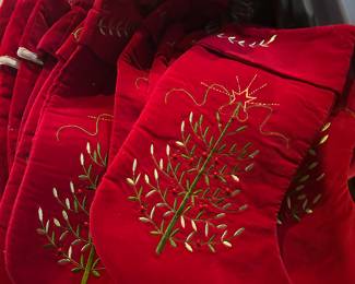 Red velvet stockings