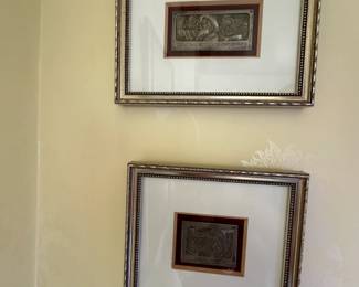 Judaica Silver Plaques by Boris Schatz