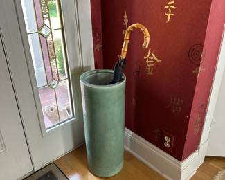 Celadon Umbrella Stand  