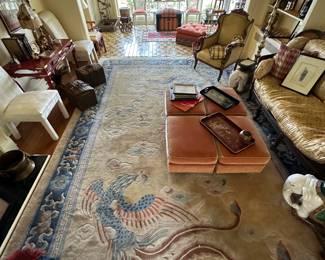 Fabulous Chinese Sculpted Oriental Rug 