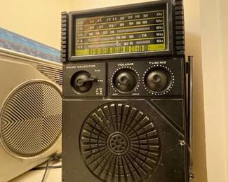 Stewart vintage radio in serious black like the news today.