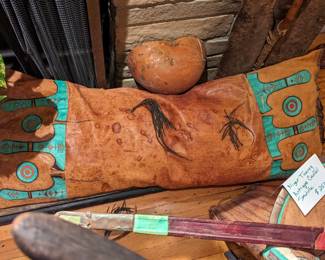  African Tuareg leather Pillow Case Mali Niger