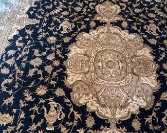 Rare large silk and wool rug from Saudi Arabia in great condition 