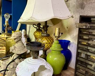 Lamps and garden  items