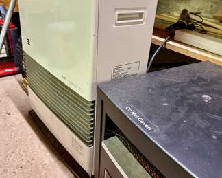 Many gas. Heaters and propaine tanks