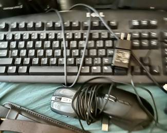 With keyboard and mouse