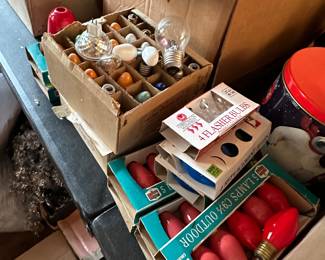 Vintage Christmas bulbs lights