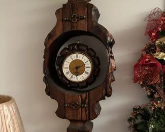 Wooden wall clock