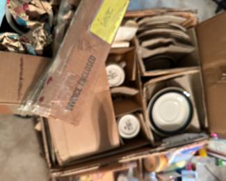 Vintage stoneware dishes 