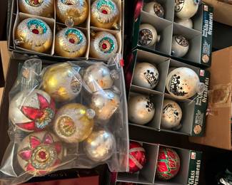 Vintage Christmas ornaments 