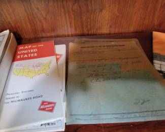 Original vintage  train order slips multiple 