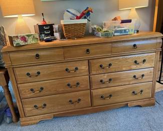 9 Drawer solid Dresser 