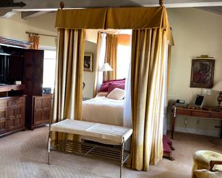 Canopied Bed and Bench
