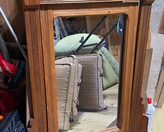 Stunning antique mirror that was once attached to an antique dresser.