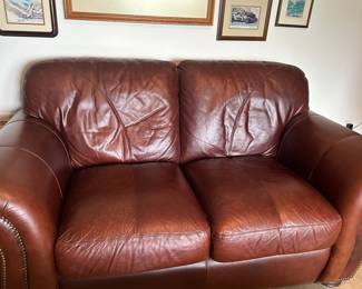 Leather Loveseat