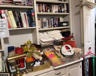 Books, men’s clothes