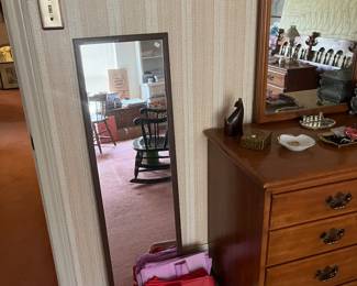 Wall mirror and material