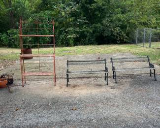 Benches and plant racks